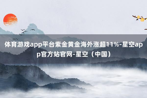 体育游戏app平台紫金黄金海外涨超11%-星空app官方站官网-星空(中国)