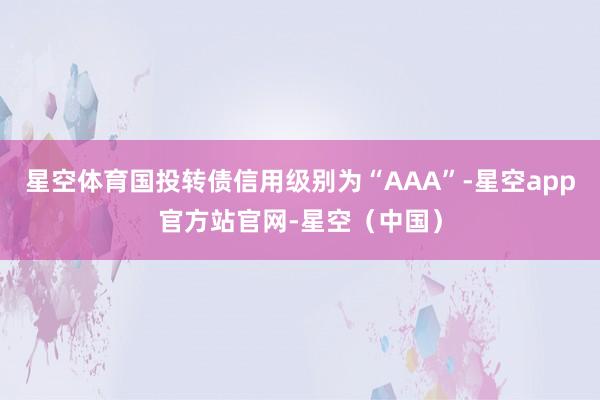 星空体育国投转债信用级别为“AAA”-星空app官方站官网-星空（中国）