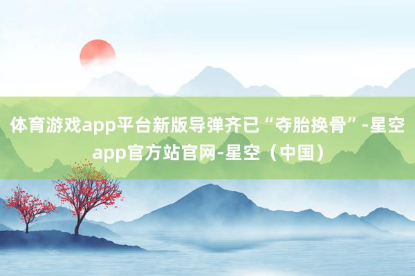 体育游戏app平台新版导弹齐已“夺胎换骨”-星空app官方站官网-星空（中国）